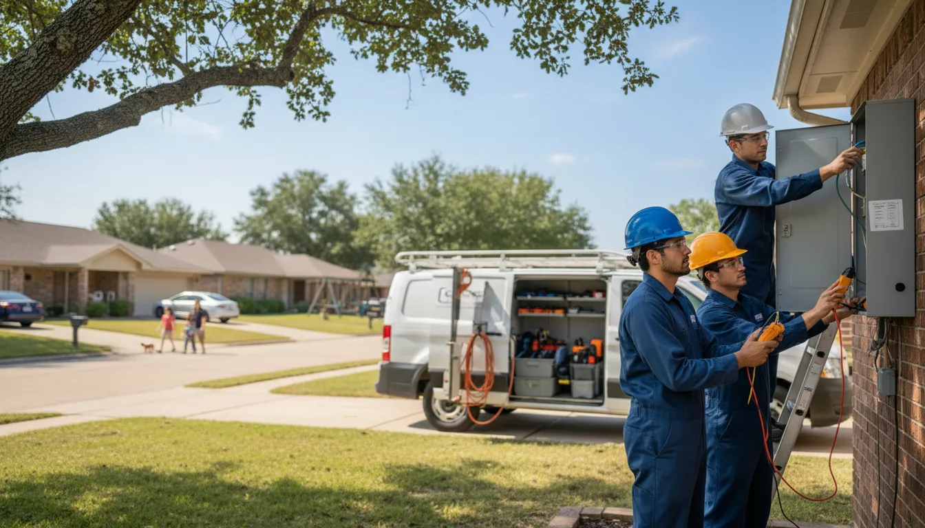 Certified electrician providing emergency electrical services in Rewey, WI